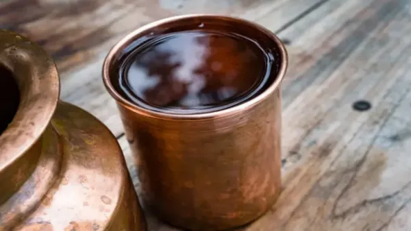 In Ayurveda, copper water balances the body's three doshas.