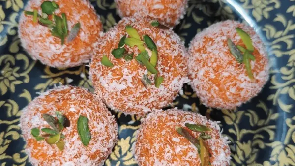 Orange Coconut Laddu