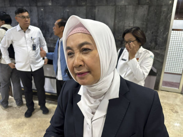 Ketua BMKG, Dwikorita Karnawati di Kompleks Parlemen, Senayan, Jakarta, Senin (7/7/2025).  Foto: Abid Raihan/kumparan