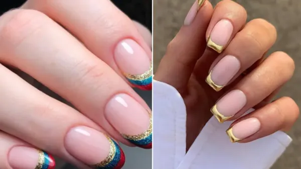 Graphic French Nails Are The New Festive Favorites | femina.in