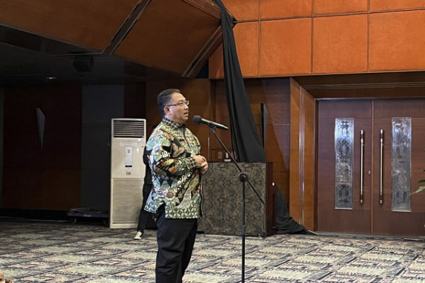 Deputi Bidang Pengembangan Destinasi dan Infrastruktur Kemenpar, Hariyanto dalam acara Jumpa Pers Bulanan di Balairung Soesilo Soedarman, Gedung Sapta Pesona Kemenparekraf, Jakarta pada Jumat (7/2/2025). Foto: Gitario Vista Inasis/kumparan