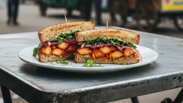 Chicken Tandoori Sandwich is one of the most beloved desi chicken sandwiches.