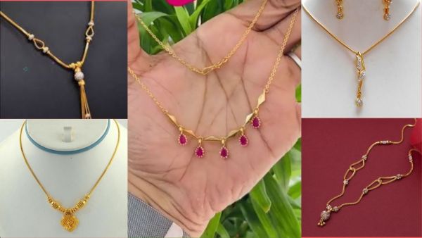 Beautiful Gold Chain/Gold Pendant Design Ideas For Girls//Daily Wear Simple Gold Necklace Designs