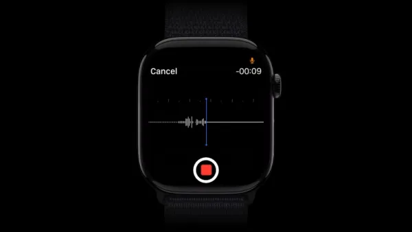apple watch whatsapp recording voice message transcription
