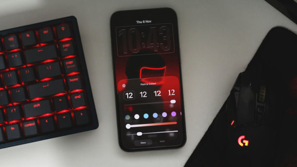 Liquid Glass slider on the lock screen on iOS 26