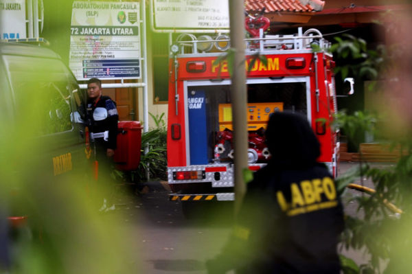Suasana di lokasi ledakan yang terjadi di SMAN 72 Jakarta, Kelapa Gading, Jakarta, Jumat (7/11/2025). Foto: Iqbal Firdaus/kumparan