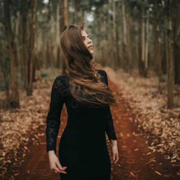 Woman dreaming in brown reveals who she really is