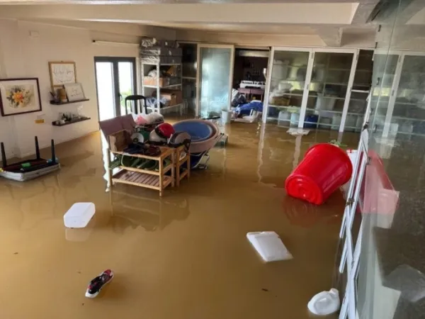 The first floor of Dieu Xuan’s home in Hue was submerged in over a meter of water, Oct. 28, 2025. Photo courtesy of Xuan