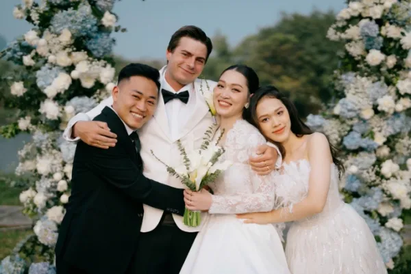 Ngoc - Jake and her two younger siblings on their wedding day. Photo: Provided by the character