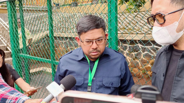 Komedian Bedu datangi Pengadilan Agama Jakarta Selatan. Foto: Aprilandika Pratama/kumparan