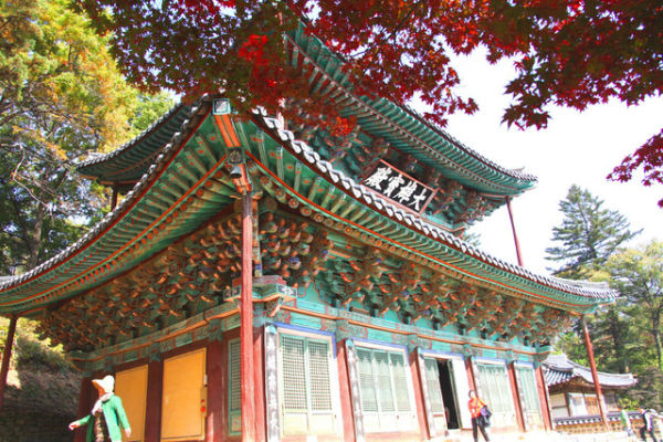 Kuil Magok di Gongju, Korea Selatan. Foto: Steve Jangs/Shutterstock