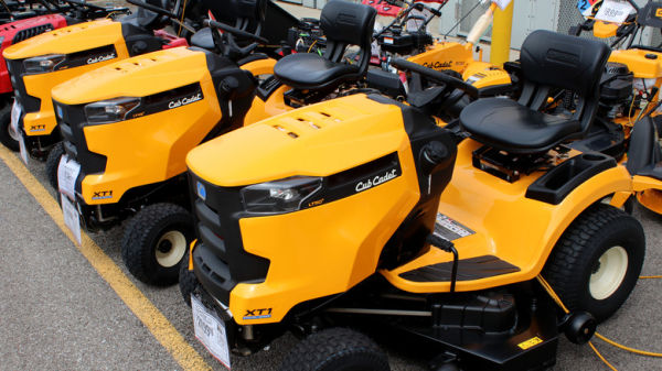 Cadet Riding Tractors on display