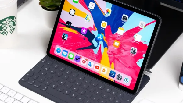 Apple iPad Turned On