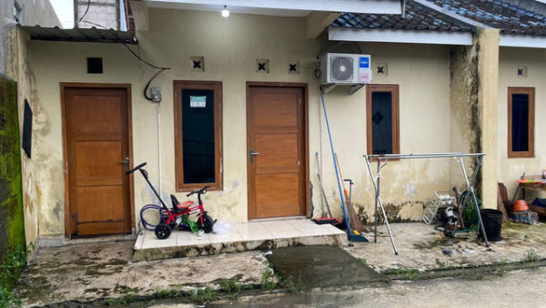 Rumah kontrakan tersangka penculik Bilqis, Nadia Hutri, di Dukuh Kepuh. Dok: Ist.