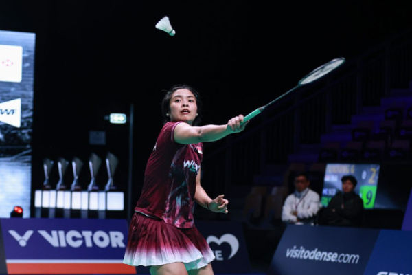 Gregoria Mariska Tunjung di Denmark Open 2025. Foto: PBSI
