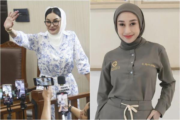 Kolase foto Nikita Mirzani dan Reza Gladys. Foto: Agus Apriyanto dan Instagram/@rezagladys