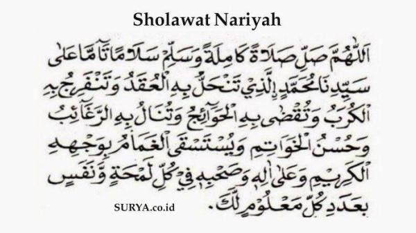 bacaan sholawat nariyah dan artinya