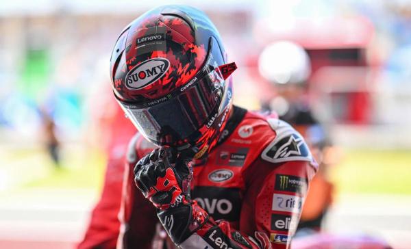 PECCO BAGNAIA - Pebalap Ducati Lenovo, Pecco Bagnaia, ketika gagal lolos Q2 dalam sesi kualifikasi MotoGP Mandalika 2025 di Sirkuit Mandalika, pada 4 Oktober 2025. (Foto: Laman Resmi MotoGP)
