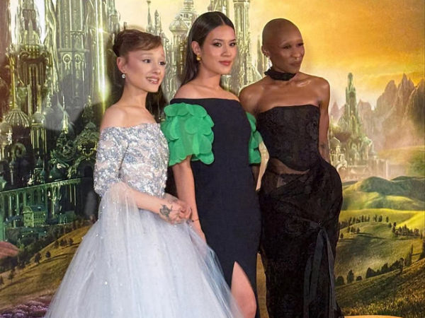 Penyanyi, Raisa menghadiri gala premiere WICKED: For Good di Singapura, Kamis (13/11/2025). Foto: Instagram/ @vagueskin