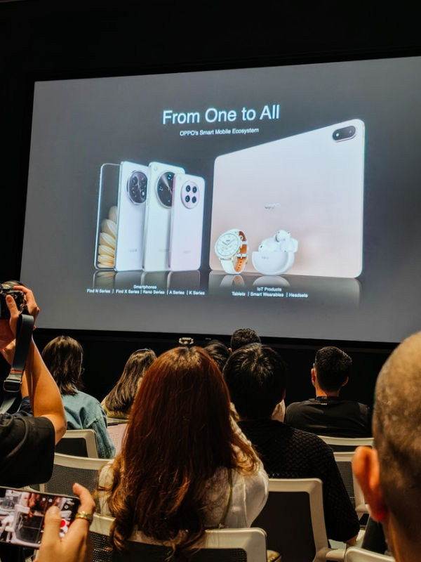 Lini produk Oppo saat kumparan berkunjung ke kantor Oppo di China. Foto: Andrian Gilang/kumparan