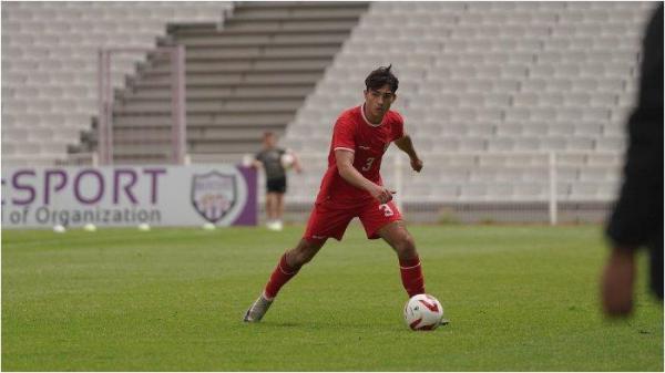 Pemain keturunan Tim Geypens saat memperkuat Timnas U19 Indonesia dalam pertandingan ujicoba internasional di Toulon Cup 2024.