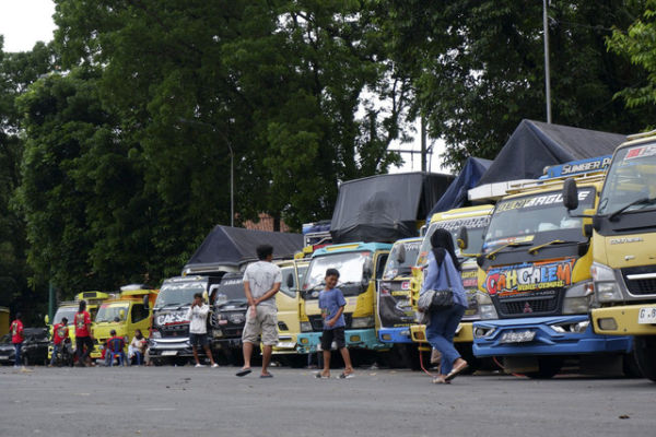 Warna-warni truk Fuso di Jambore Nasional Canter Mania Indonesia Community ke-12 di Purwokerto. Foto: Aditya Pratama Niagara/kumparan