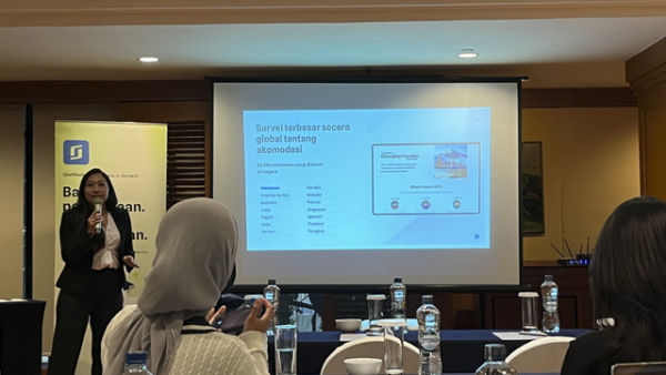 Country Manager - Indonesia SiteMinder, Fifin Prapmasari dalam acara "The Launch of SiteMinder's Changing Traveller Report 2026" yang digelar di Menteng, Jakarta pada Kamis (20/11/2025). Foto: Gitario Vista Inasis/kumparan
