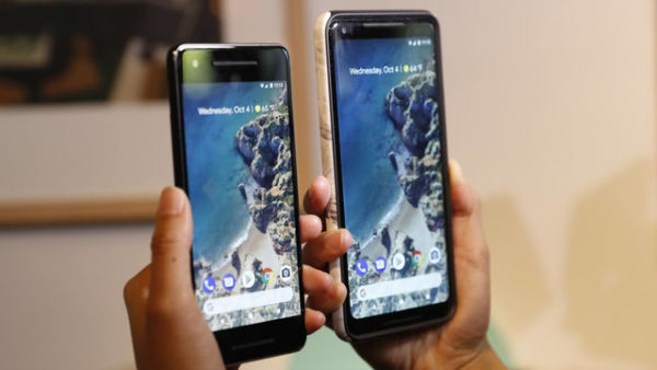 Google Pixel 2 dan Pixel 2 XL. Foto: Stephen Lam/Reuters