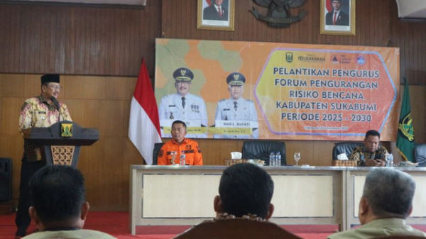 Sambutan dari Ketua FPRB Kab. Sukabumi, KH Encep Hadiana dalam agenda Pelantikan Pengurus FPRB 2025-2030 (Sumber : DT Peduli)