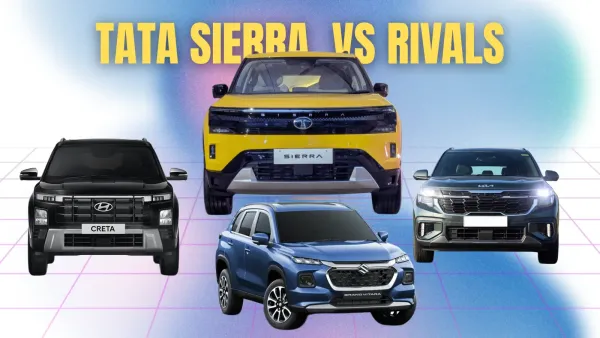 2025 Tata Sierra Smart+ vs Rivals: Base Variant Comparison & Pricing in India
