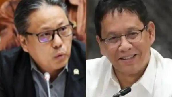 KRITIK - Legislator PDIP Dolfie  (Kiri) mengkritik keras Menkeu Purbaya terkait program magang yang dibuat Kemenkeu.