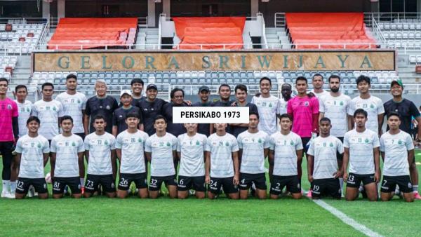 Persikabo 1973 menjalani latihan untuk mengikuti laga Liga 2 Indonesia