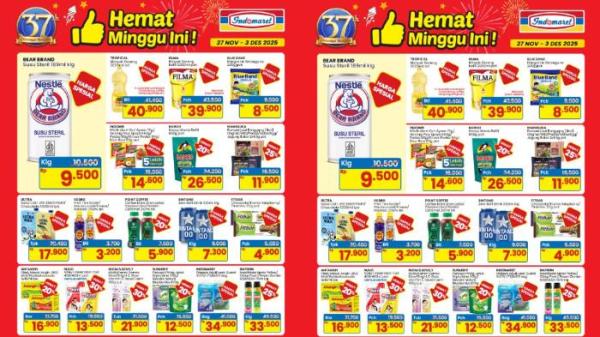 KATALOG PROMO TERBARU - Indomaret menawarkan promo untuk produk minyak goreng Rp39.900/2L hingga susu UHT Rp17.900/1L. Adapun Alfamart dan Superindo juga menawarkan promo menarik untuk 28 November 2025.