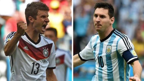 Thomas Muller dan Lionel Messi