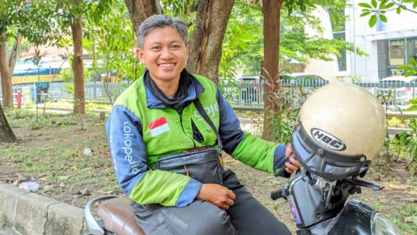 Potret ojol asal Surakarta, Ryan Odi Bagaskara.