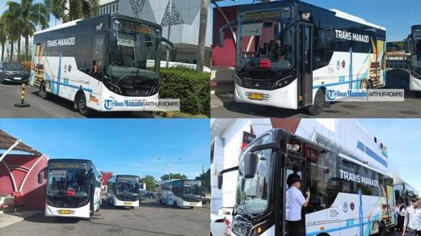 BUS BTS MANADO - Rute Bus BTS di Kota Manado diatur di dua koridor, yaitu Terminal Malalayang – Terminal Kalimas dan Terminal Kalimas – Bandara Sam Ratulangi Manado.