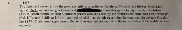 landlord charge more rent newborn lease