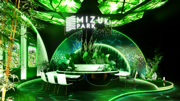 A simulated space recreating a tranquil corner of the Mizuki Park township. Photo courtesy of Nam Long