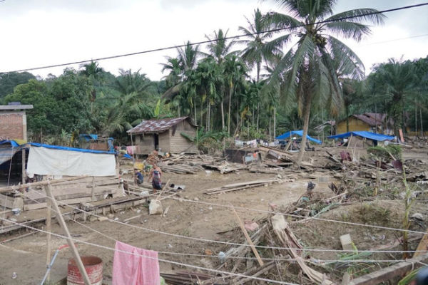 Kondisi usai banjir bandang di Aceh Timur, Rabu (3/12/2025). Foto: Pemkab Aceh Timur