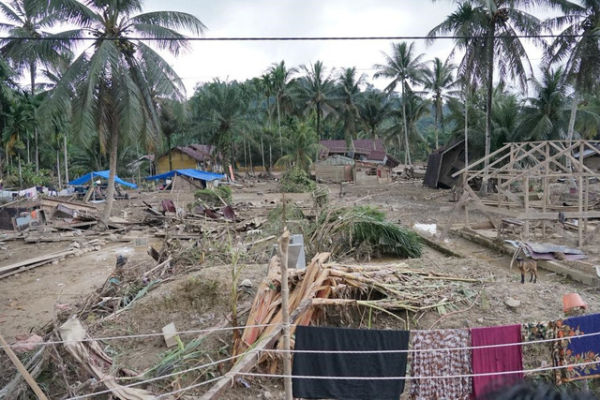 Kondisi usai banjir bandang di Aceh Timur, Rabu (3/12/2025). Foto: Pemkab Aceh Timur