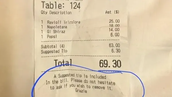 Uang tip tersembunyi di restoran Cara Culas Restoran Diam-diam Tagih Uang Tip, Bikin Pelanggan Murka!