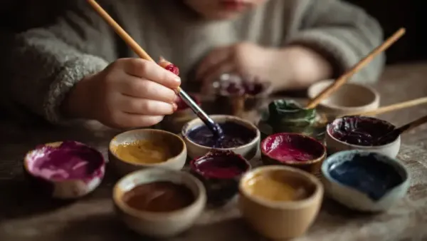 Natural Colors With Haldi & Coffee