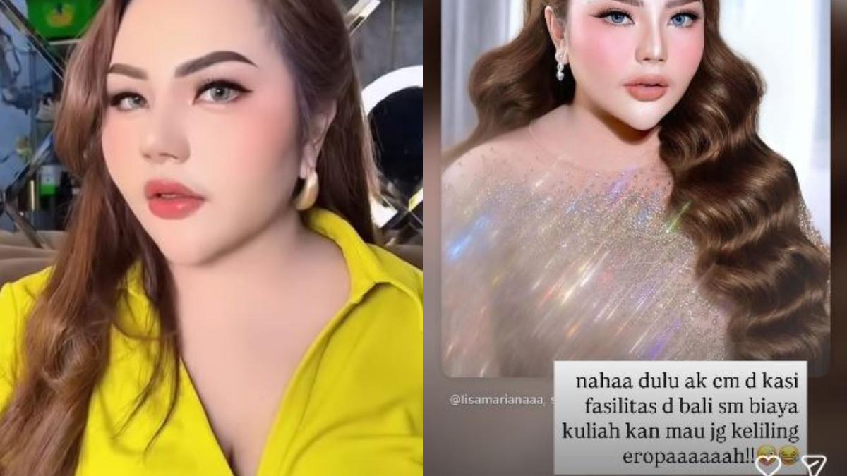 SINDIRAN LISA MARIANA - Lisa Mariana sindir Aura Kasih dan Ridwan Kamil soal jalan-jalan ke Eropa.