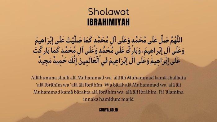 SHOLAWAT - Bacaan Sholawat Ibrahimiyah latin