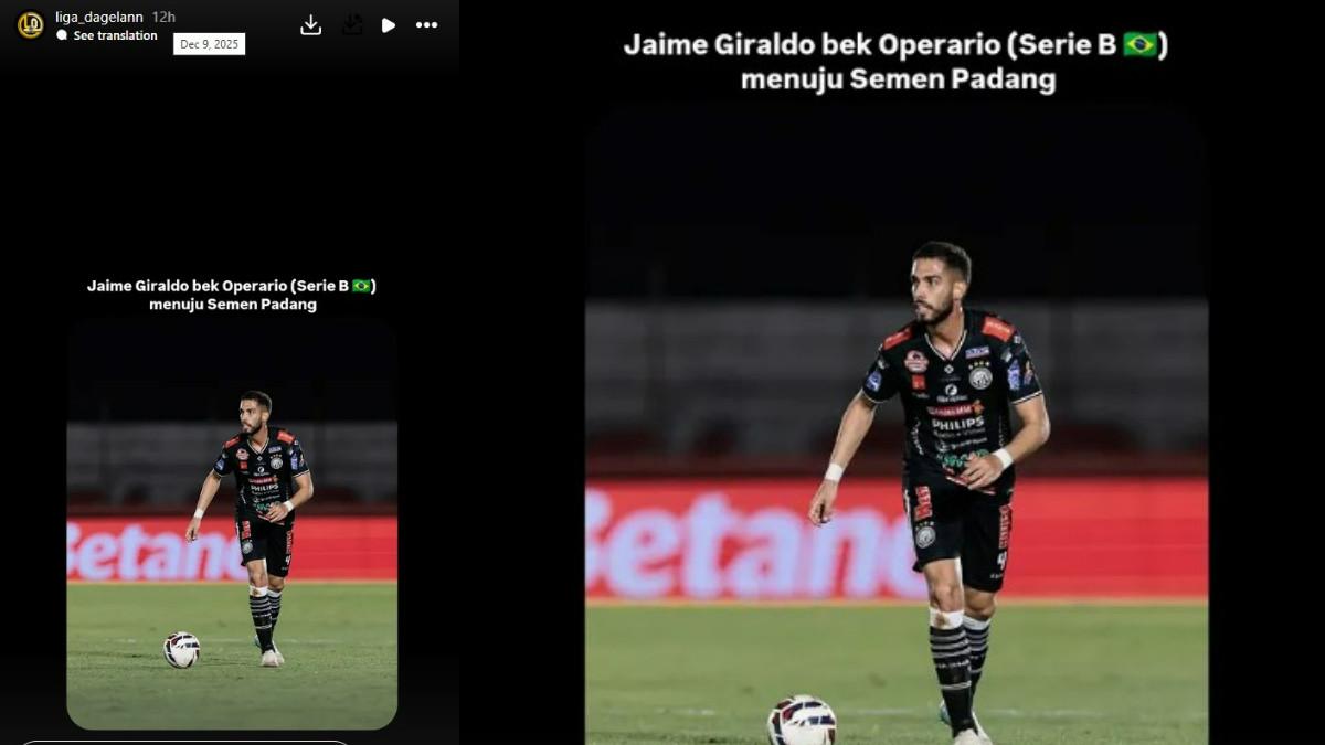 BURSA TRANSFER SUPER LEAGUE - Semen Padang kabarnya akan mendatangkan pemain dari Serie B Brasil, Jaime Giraldo.
