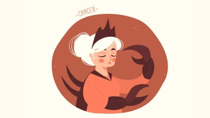 Ilustrasi zodiak Cancer.