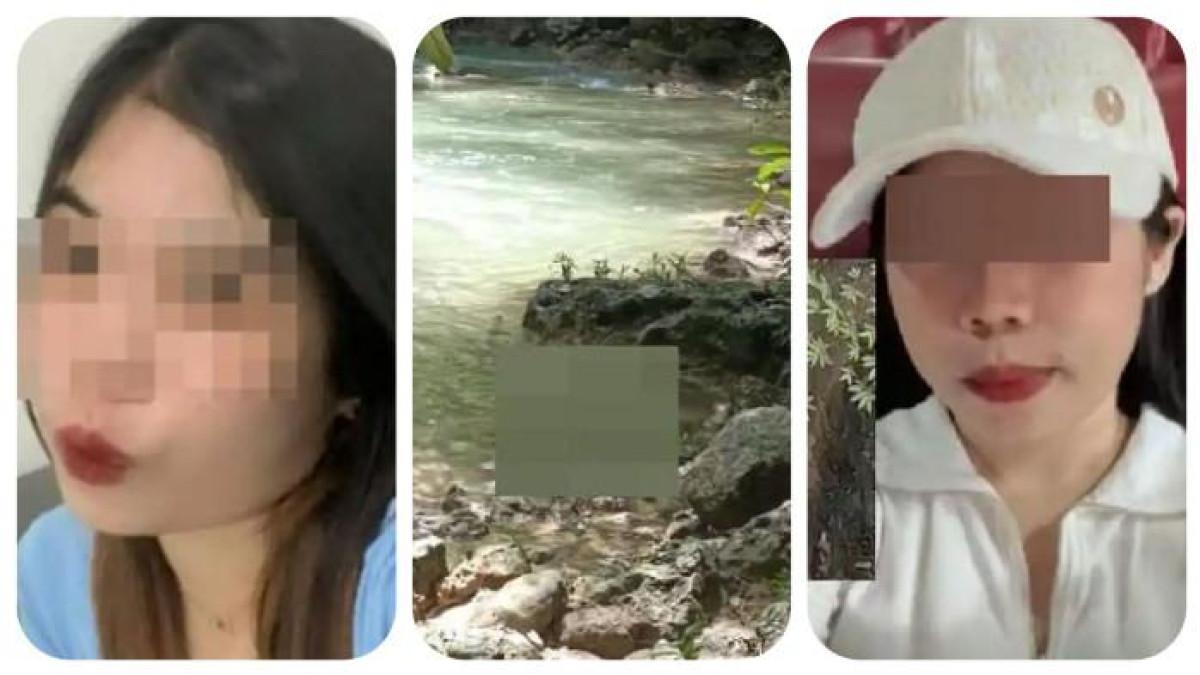 PEMBUNUHAN WANITA BAUBAU - Kolase foto wanita muda berinisial WK (23) yang jasadnya ditemukan dalam kondisi tanpa busana di bawah Jembatan Permandian Kogawuna, Kelurahan Lakologou, Kecamatan Kokalukuna, Kota Baubau, Sulawesi Tenggara (foto kiri dan kanan), serta foto jasad korban (tengah). Ia ditemukan dalam kondisi tidak bernyawa Minggu (21/12/2025). Imbas kasus ini 2 oknum anggota TNI yakni Prada Y (19) kekasih korban dan Prada Z (19) diperiksa Sub Detasemen Polisi Militer (Sub Denpom) Baubau.