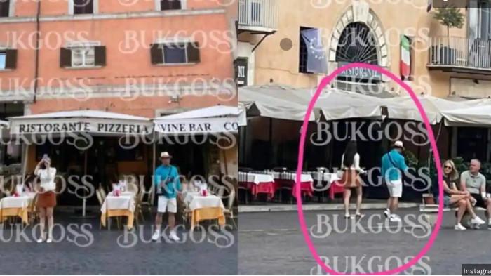 LIBURAN - Di media sosial beredar foto sosok yang diduga sebagai Ridwan Kamil dan Aura Kasih tengah berlibur di Roma, Italia.