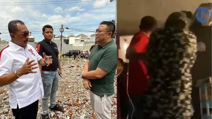 DIBONGKAR - (kiri ke kanan) Wakil Walikota Surabaya Armuji melakukan sidak atas kasus viral seorang nenek asal Surabaya, Elina Wijayanti (80) yang rumahnya dirobohkan secara paksa, Rabu (25/12/2025).Tangkap layar momen rumah Nenek Elina dibongkar paksa diduga oknum ormas