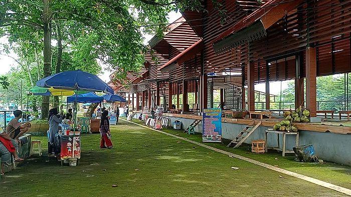 GAZEBO SITU GEDE - Penampakan gazebo di objek wisata Situ Gede yang berlokasi di Kelurahan Linggajaya, Mangkubumi, Kota Tasikmalaya, Jumat (26/12/2025).